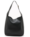 Pre-Loved Le 5 à 7 Supple Hobo Shoulder Bag Leather with Gold Hardware, Black