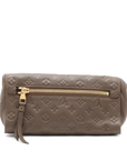 Pre-Loved Petillante Clutch Monogram Leather with Gold Hardware, Taupe