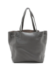 Pre-Loved Cabas Phantom Tote Leather Small with Gold Hardware, Gray