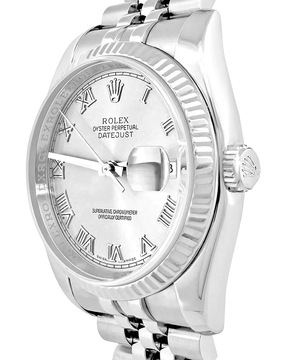 Rolex, Pre-Loved Datejust 116234, Automatic, Steel and White Gold, 36