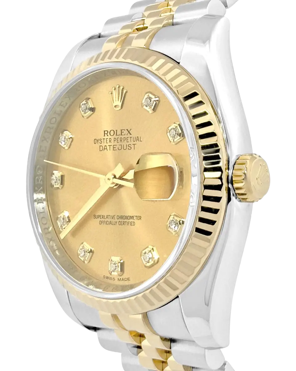 Rolex, Pre-Loved Datejust 116233G, Automatic, Steel and Yellow Gold, 36