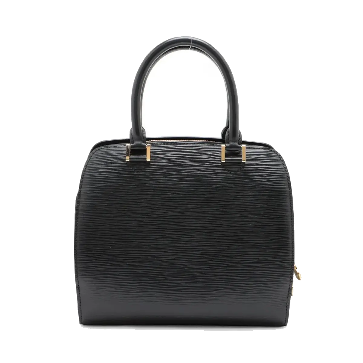 Pre-Loved Pont Neuf Handbag Leather PM with Gold Hardware, Black