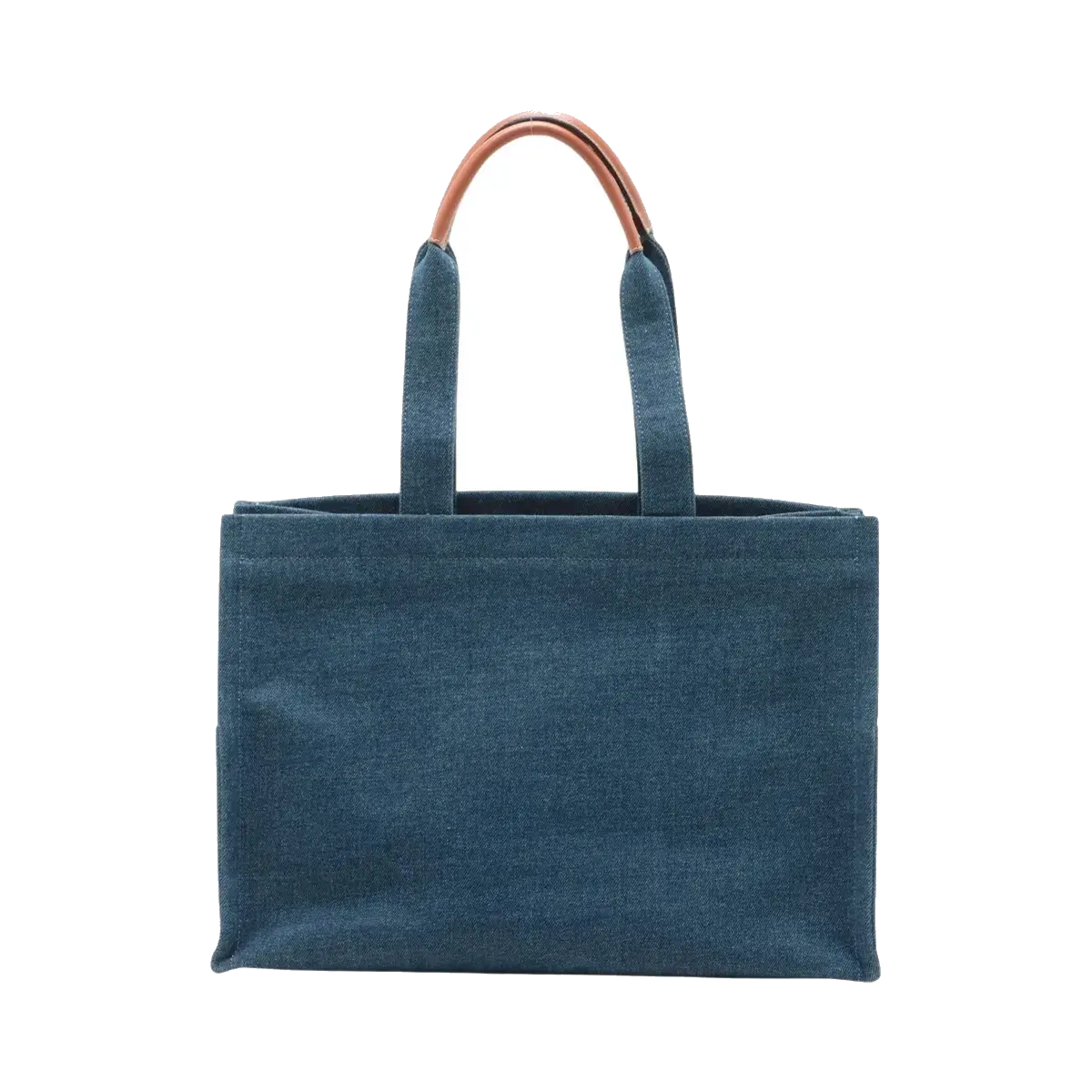 Pre-Loved Cabas Thais Tote Denim Large, Blue