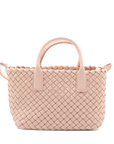 Pre-Loved Cabat Tote Intrecciato Leather Mini with Gold Hardware, Pink