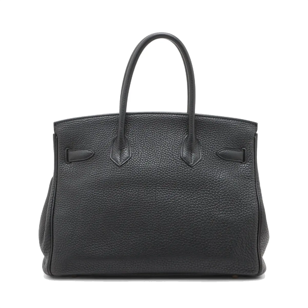 Pre-Loved Birkin Handbag Leather with Gold Hardware 30, Black