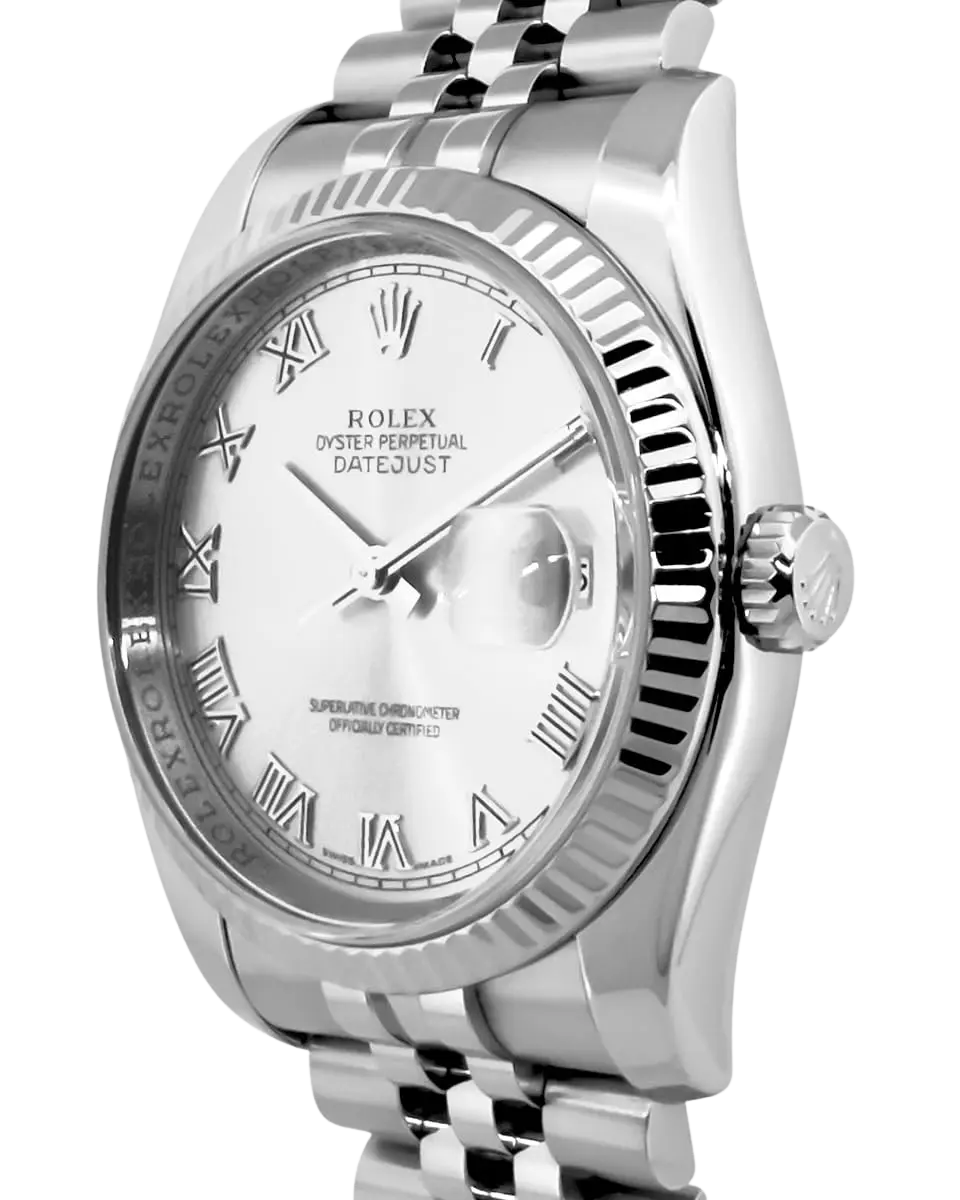 Rolex, Pre-Loved Datejust 116234, Automatic, Steel and White Gold, 36