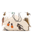 Pre-Loved Loulou Puffer Shoulder Bag Quilted Velvet Small with Aged Gold Hardware, Ivory Multicolor