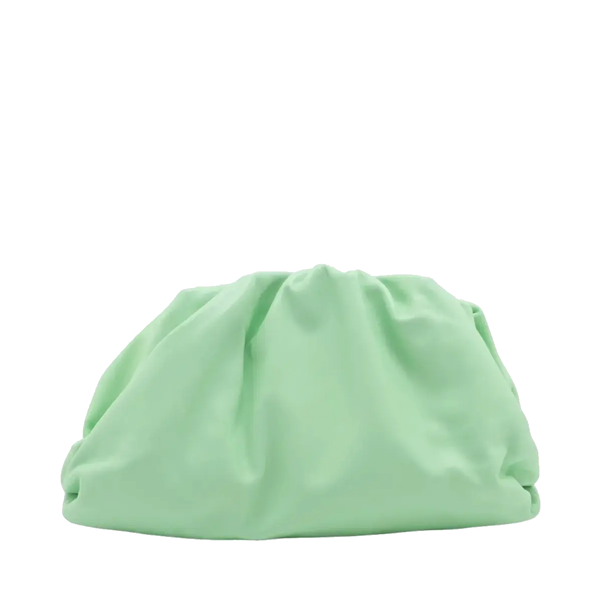 Pre-Loved The Pouch Clutch Leather with Gold Hardware, Mint Green