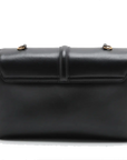Pre-Loved 16 (Seize) Shoulder Bag Leather Medium with Gold Hardware, Black