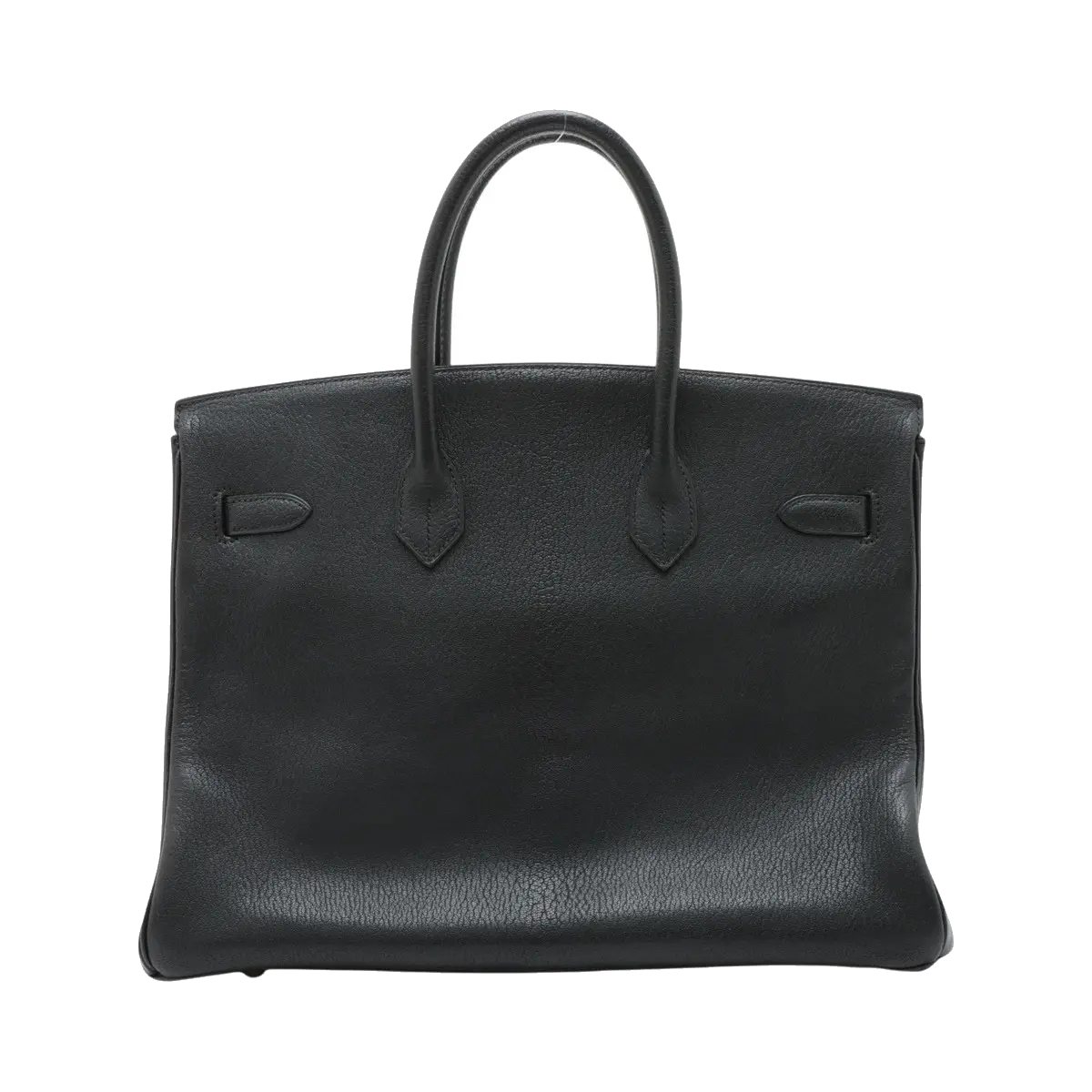Pre-Loved Birkin Handbag Leather 35 with Gold Hardware, Black