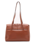 Pre-Loved Soft 16 Shoulder Bag Leather Large with Gold Hardware, Tan