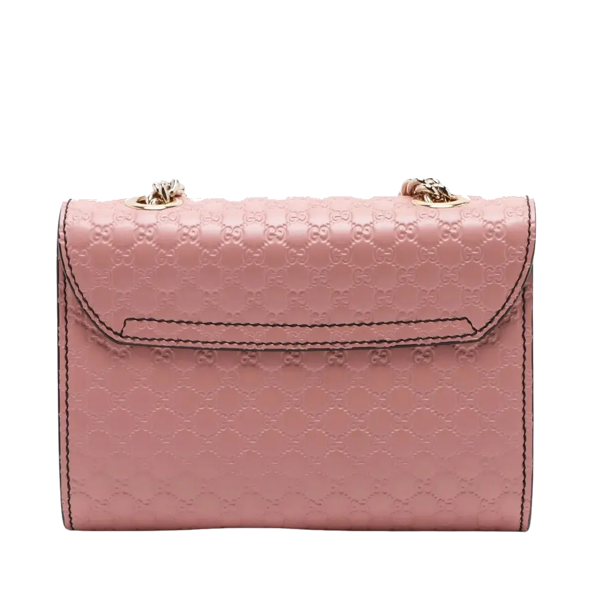 Pre-Loved Emily Crossbody Bag Microguccissima Leather Mini with Gold Hardware, Pink