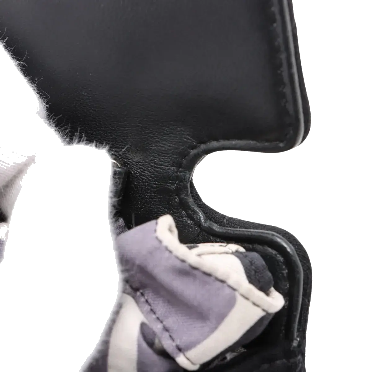Pre-Loved Quilted Flap Bag with Foldable Tote Crossbody Bag Quilted Canvas Mini with Silver Hardware, Black