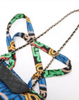 Pre-Owned Chanel Spring/Summer 2021 Silk Graffiti Ready to Fold Tote by Virginie Viard