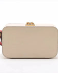 Pre-Loved Interlocking G Crossbody Bag Leather Mini with Gold Hardware, Cream