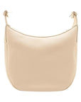 Pre-Loved Heloise Cuir Triomphe Shoulder Bag Leather Medium with Gold Hardware, Cream