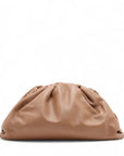 Pre-Loved The Pouch Clutch Leather with Gold Hardware, Camel