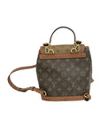 Pre-Loved Dauphine Backpack Monogram Coated Canvas PM with Gold Hardware, Brown