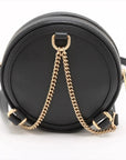 Pre-Loved Ophidia Backpack Leather Mini with Gold Hardware, Black