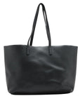 Pre-Loved Shopping Tote Leather with Gold Hardware, Black