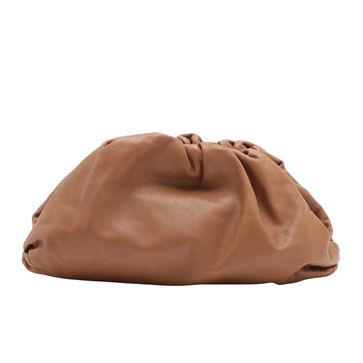 Pre-Loved The Pouch Clutch Leather with Gold Hardware, Tan