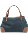 Pre-Loved Craft Tote Denim with Gold Hardware, Blue
