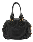 Pre-Loved Paddington Handbag Leather with Aged Gold Hardware, Black