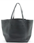 Pre-Loved Cabas Phantom Tote Leather Medium with Gold Hardware, Black