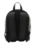Pre-Loved GG Supreme Backpack GG Supreme Coated Canvas Small with Silver Hardware, Beige/Ebony