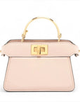 Pre-Loved Peekaboo Handbag Leather Micro with Gold Hardware, Pink