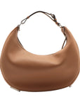 Pre-Loved Fendigraphy Shoulder Bag Leather Medium with Silver Hardware, Brown