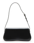Pre-Loved Triomphe Shoulder Bag Leather with Silver Hardware, Black
