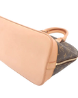 Pre-Loved Alma Handbag Monogram Coated Canvas PM with Gold Hardware, Brown