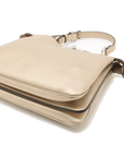 Pre-Loved Peekaboo Handbag Leather with Silver Hardware, Metallic Gold