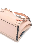 Pre-Loved Peekaboo Handbag Leather Mini with Silver Hardware, Pink