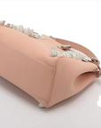 Pre-Loved Peekaboo Handbag Leather Mini with Silver Hardware, Pink