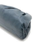 Pre-Loved The Pouch Clutch Leather with Silver Hardware, Blue