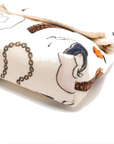 Pre-Loved Loulou Puffer Shoulder Bag Quilted Velvet Small with Aged Gold Hardware, Ivory Multicolor