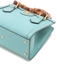 Pre-Loved Diana Bamboo Tote Leather Mini with Gold Hardware, Light Blue