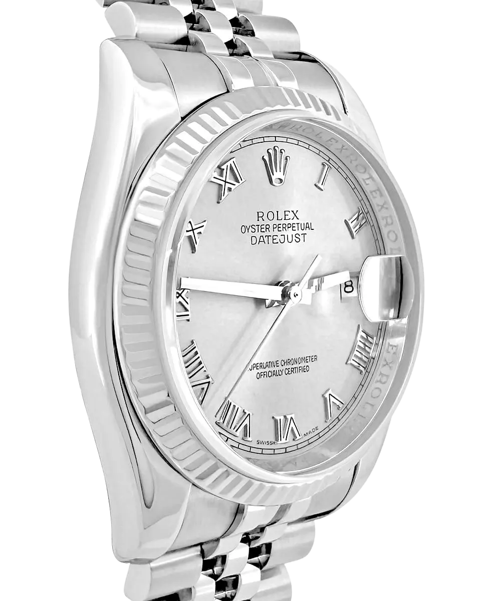 Rolex, Pre-Loved Datejust 116234, Automatic, Steel and White Gold, 36