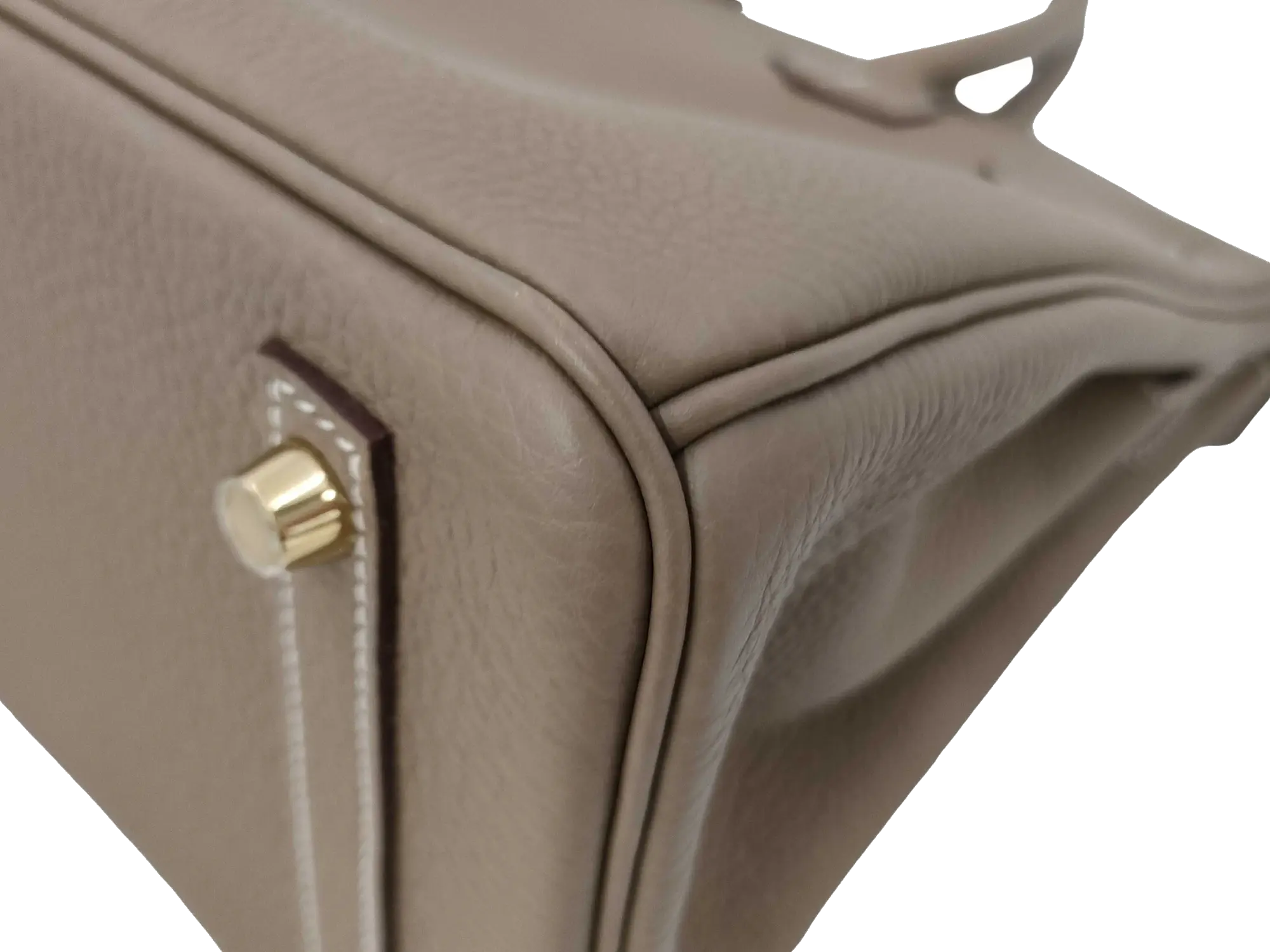 Pre-Loved Birkin Handbag Leather 30 with Gold Hardware, Etoupe