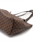 Pre-Loved Westminster GM Tote Damier Coated Canvas GM with Gold Hardware, Brown