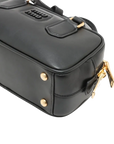 Pre-Loved Bowling Bag Handbag Leather Mini with Gold Hardware, Black