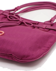Pre-Loved Diorissimo Tote Oblique Coated Canvas with Silver Hardware, Magenta