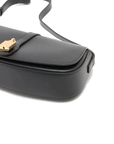 Pre-Loved Tabou Clutch on Strap Shoulder Bag Leather with Gold Hardware, Black