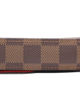 Pre-Loved Félicie Pochette Damier Canvas Coated with Gold Hardware, Brown