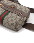 Pre-Loved Ophidia Belt Bag Monogram Coated Canvas Small with Gold Hardware, Beige Ebony