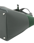 Pre-Loved Picotin Cargo Handbag Leather 18 with Palladium Hardware, Green