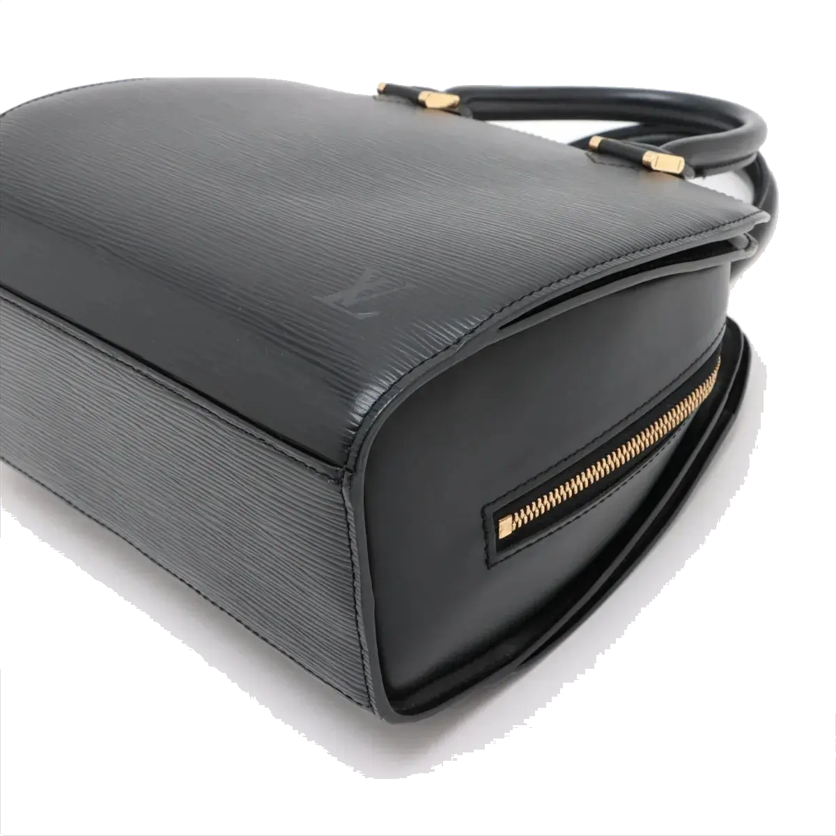 Pre-Loved Pont Neuf Handbag Leather PM with Gold Hardware, Black
