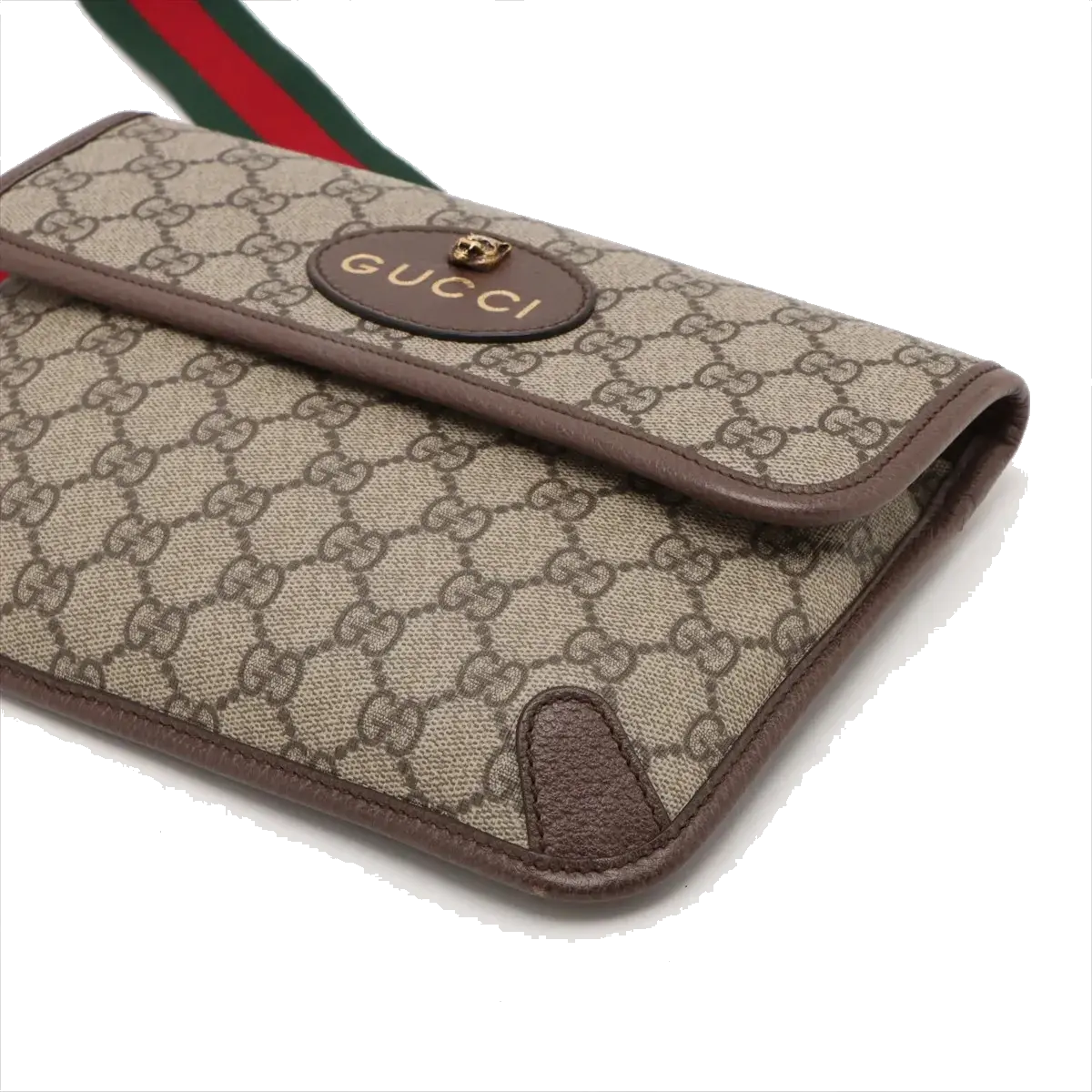 Pre-Loved Neo Vintage Belt Bag Monogram Coated Canvas with Gold Hardware, Beige Ebony
